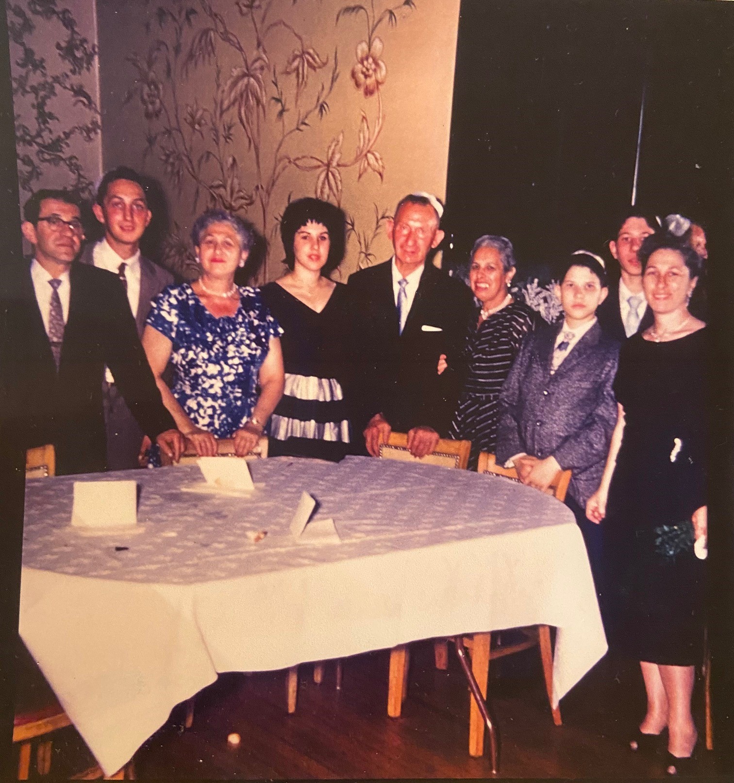 PC with family - old photo